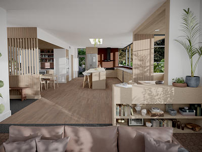 Lakemoore architecture archviz blender cycles home house interior render residential visualization viz
