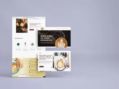 Coffee shop website beans brew beans website blog website coffee shop website coffee website illustration najoa prome najoa prome services website website development wordpress wordpress website