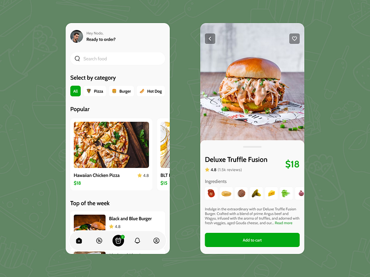 BiteSavor: The Ultimate Food App by Nodo Lomidze on Dribbble