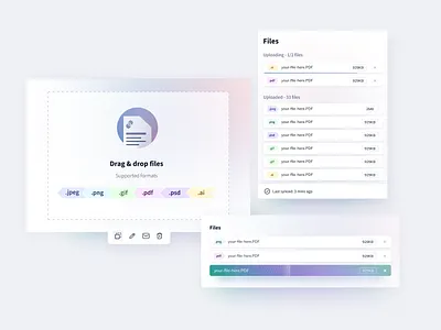 File Uploader file interface loading ui uploader ux web
