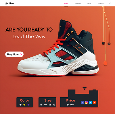 Footwear design graphic design illustration inspiration landing page logo ui ui ux uiux design web design