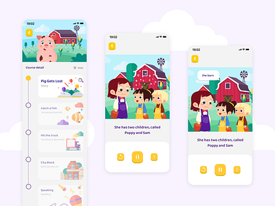 Lingood - Learning English App app branding character design design e learning english graphic design illustration logo ui uxui uxui design