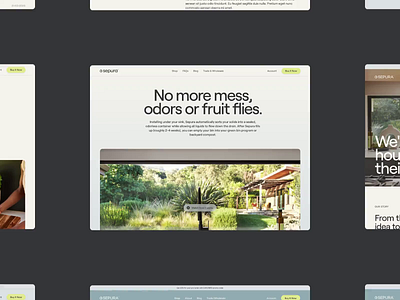 Sepura - Desktop 3d compost design desktop ecommerce landing page motion graphics shop shopify store typography web web design