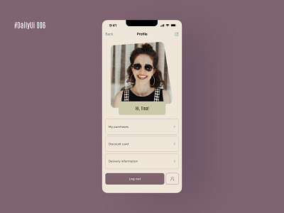 User profile app application daily ui dailyui mobapp profile ui ui design user дизайн дизайнприложения пользователя приложение профиль