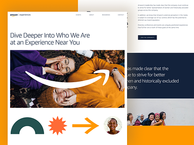 Amazon Experiences branding design graphic design ui ux