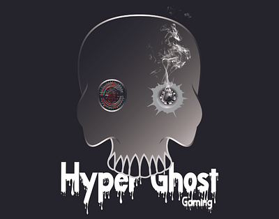 Skull (Gaming Logo) branding gaming logo ghost hyper hyper ghost illustrator logo logo design skull skull logo vector