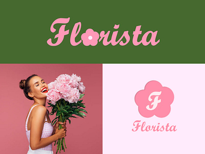 Flower Shop Florista - Brand Identity brand identity branding design flower shop flowers graphic design logo logo design pink