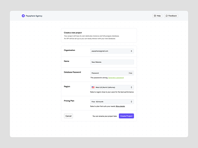 Creating Project clean create creating project dashboard form forms landing minimal minimalistic organization project ui ux white