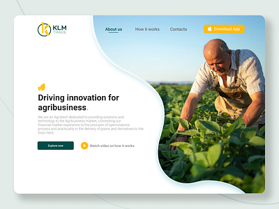 Agribusiness | UI Web agency agribusiness agritech app branding design nature ui ux