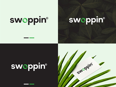 swoppin logo.. creative logo creative natural logo graphic design leaf logo leaf wordmark logo logo logos minimalist logo modern logo natural logo wordmark logo