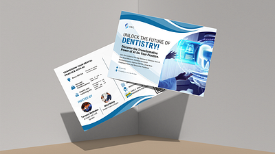 Postcard Design ai clean conference dentistry design graphic design mockup modern post card postcard simple