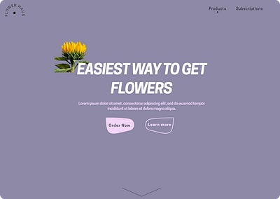Flower Shop design ecommerce flower illustration landing page layout shopify small business ui ux web design webdesign website