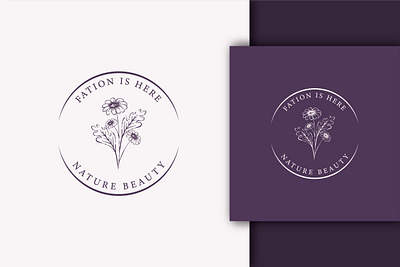 Beauty botanical logo design boho brand branding business fashion logo