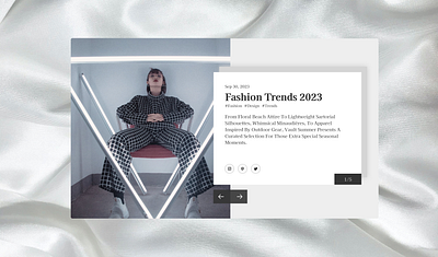 #DailyUI #035 blackandwhite blog brand dailyui design fashion fashionblog figma poster profile trends ui uxui