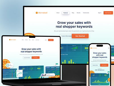 SaaS Product Landing Page - Responsive Design saas dashboard