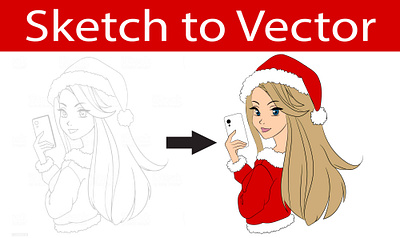 Sketch to vector,Line art sample 3d app art art to vector branding colouring design graphic design illustration image to vector line art logo motion graphics sketch to vector trend ui vector vector art vector tracing