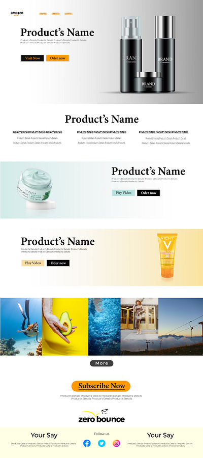 WEB PAGE DESIGNE 3d branding design email graphic design illustration logo luxurylifestyle motion graphics tamplte ui vector web web page