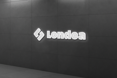 Lendea - Logo Mockup brand brand identity branding fintech logo loan company loan company logo logo logo design logo mockup visual identity