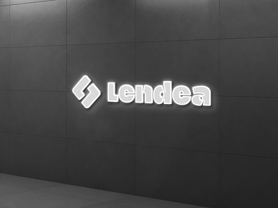 Lendea - Logo Mockup brand brand identity branding fintech logo loan company loan company logo logo logo design logo mockup visual identity