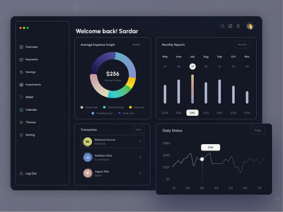 Fintech dashboard application app application branding dashboard design design app designs front page icon design illustration landing page login page newworks shots ui ux web