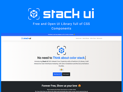 Stack UI - Freeform Open UI Library app branding ui ux