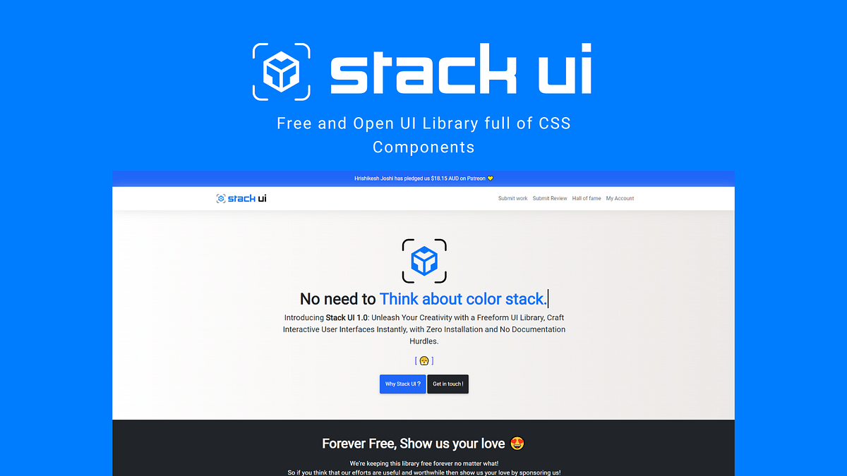 Stack UI Freeform Open UI Library by Kaustubh Shinde on Dribbble