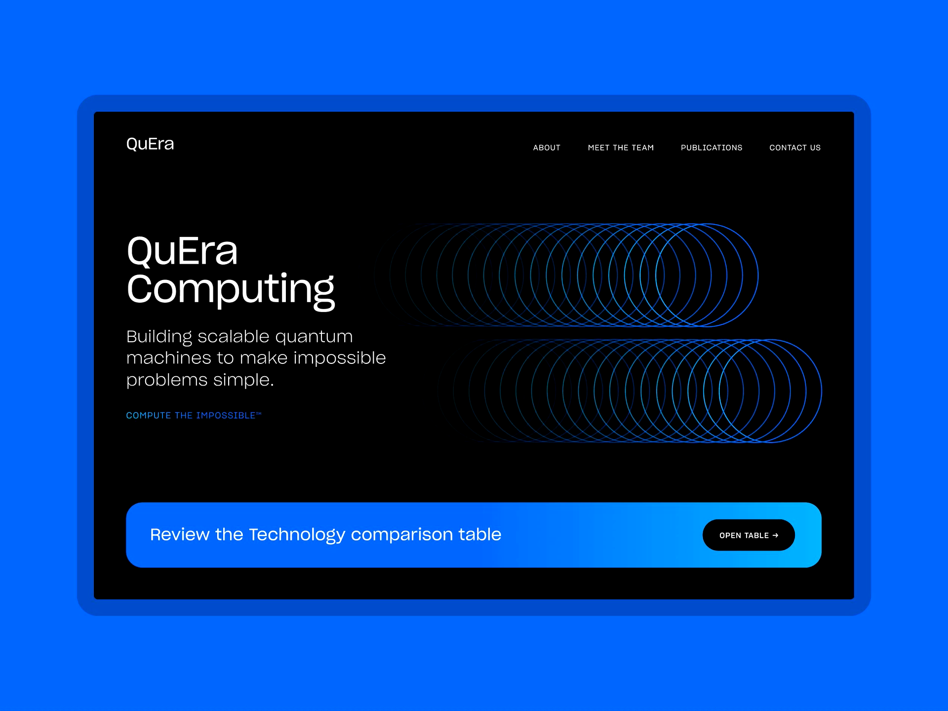 QuEra Computing: main page by Accuraten on Dribbble