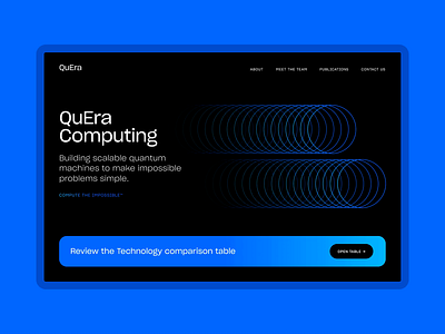 QuEra Computing: main page figma quantum web site webdesign webflow website