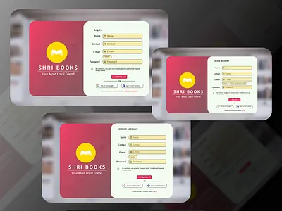 E-Commerce Book Store (Log In + Sign Up Pages) book store design figma graphic design landing page landing page design login page sign up page ui website design