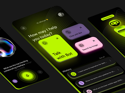 AI Chatbot design | Funkymag ai chatbot chatgpt darkmode ios16 uidesign userinterface uxdesign