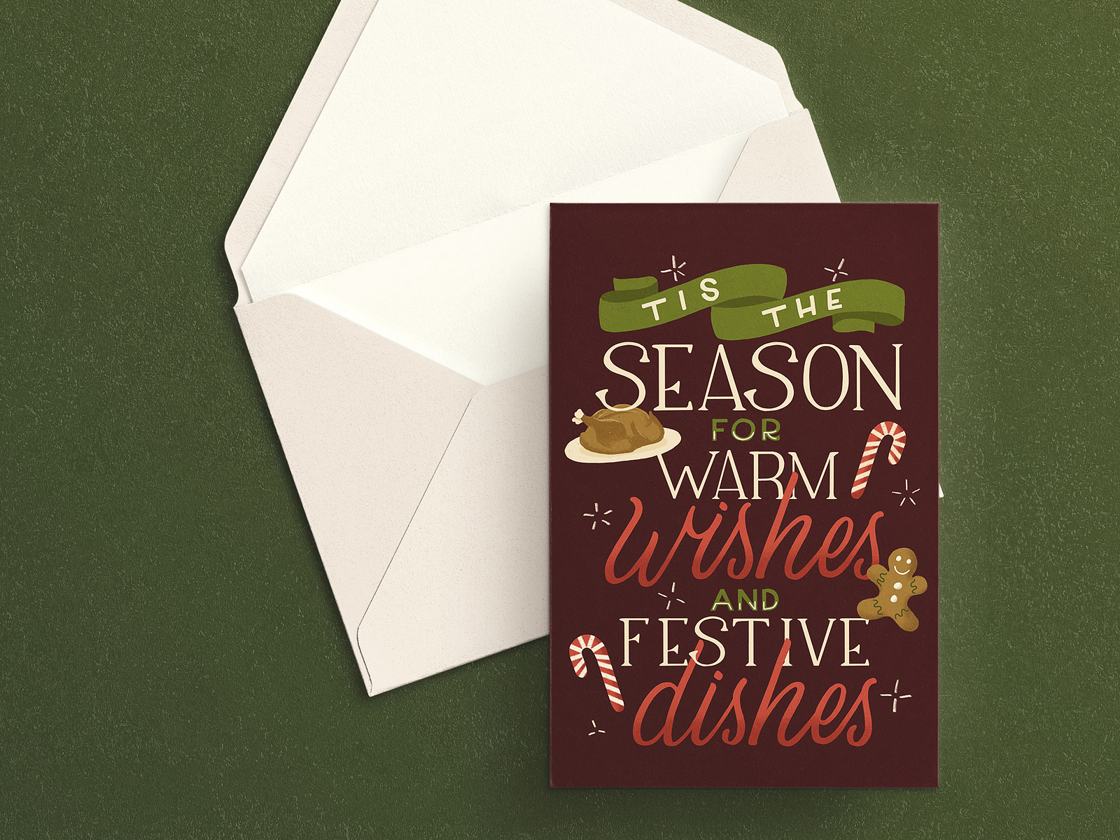 Warm Wishes Holiday Card By Rebekah Tennesen On Dribbble