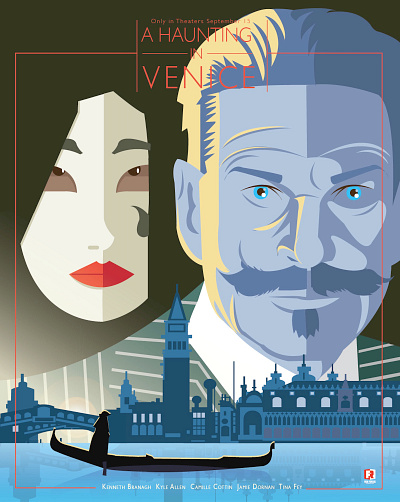 A Haunting in Venice branding design graphic design illustration movies poster