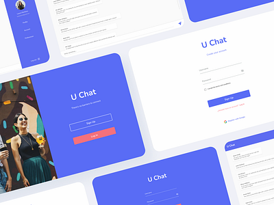 U Chat - UI design app design ui ui design