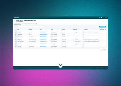 Table (UI Design) app application crm design excel flat sheet table ui