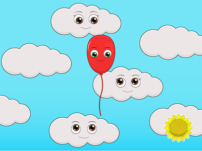 Free as a balloon 🎈 animation design illustration motion graphics