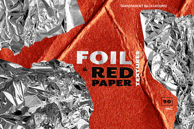 Foil and red paper texture aluminium branding crumpled texture cyberpunk foil futurism graphic design modern pop up red paper retro texture torn paper ui
