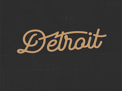 Detroit lettering
