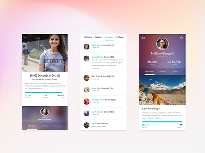 GoFundMe Charity: Designing for Social Change and Impact app art direction brand design branding charity design donate fundraising mobile philanthropy product saas social causes startup ui ui design ux ux design visual design web site design