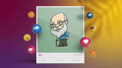 Old Man Cartoon Creation art cartoon cartoon character character character design concept art design digital art illustration old man cartoon procreate saurabh singh rajput shreyansh saurabh sketch