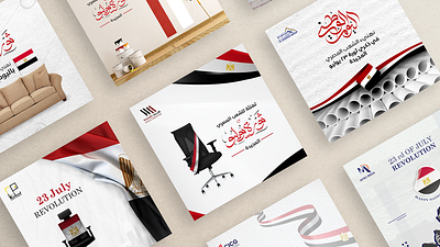 July Revolution | Social Media arabic social media design graphic design july revolution national day social media social media post