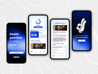 Medsi - UI medical app branding calendar doctor ecommerce figma graphic design health healthy medicial medicines product product design progress ui ux visit