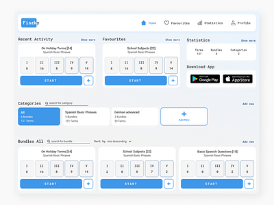 Fiszky - Web Design UI/UX 🎓 app design desktop app ui ux visual design web design