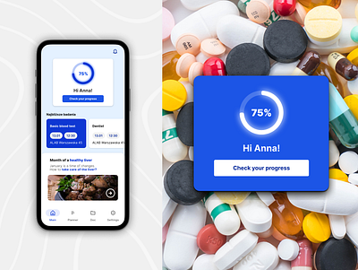 Medsi - UI medical app dashboard progress calendar dark mode doctor ecommerce figma graphic design light mode medical medicine product progress progress bar ui visit