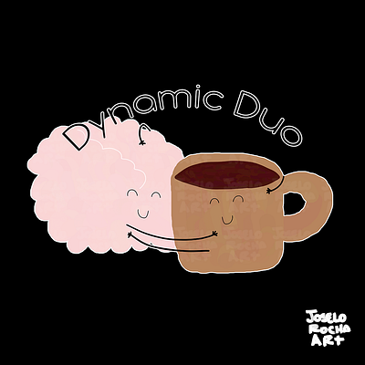 Coffee and Brain are the Dynamic Duo! cute