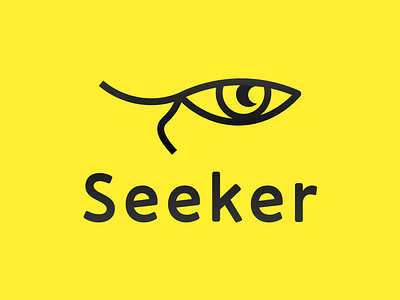 Seeker Logo and Brand Design branding design detective eye graphic design illustration logo seek spy watch yellow