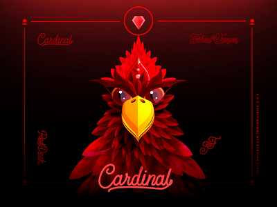 Fortunes Of Treasures - ( Cardinal ) 2d after effects animation bird cardinal cartoon clean design fortunes graphic design icon illustration logo motion motion graphics parallax pattern toon treasures vector