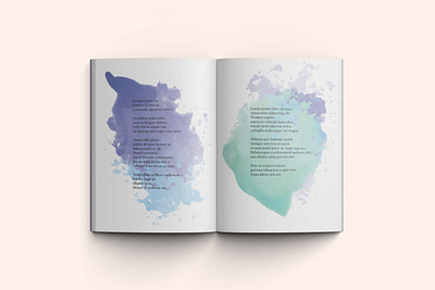 Poetry Book - Watercolor Design book design formatting graphic design illustration layout typesetting typography