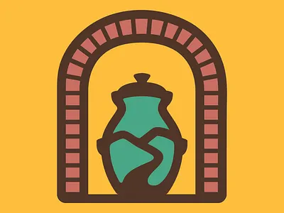 Watershed Pottery Logo badge branding clay design fire graphic design kiln logo oregon pottery stamp vector