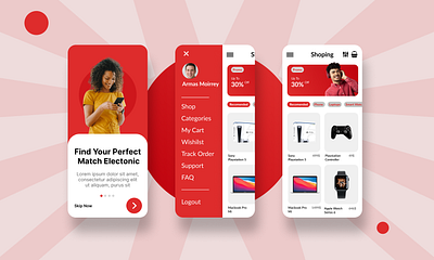 ecommerce app design graphic design illustration ui ux