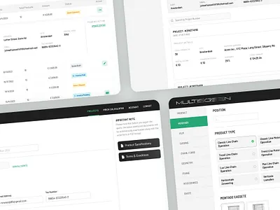 Multiscreen — Dealer Panel black configurator customer dealer delivery green management nederlands netherlands online order panel shop ui ux webshop website white window windows